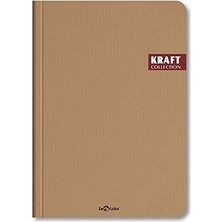SHC4200 Le Color Kraft Ofis Defter Çizgili Kahve