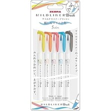 SHC4200 Zebra Mildliner Brush Pen N-5c-N Set