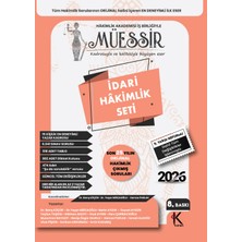 Kuram Kitap 2026 Müessir Idari Hakimlik Çıkmış Soru Bankası Seti