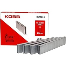 SHC4200 Kobb KBZ9025 25MM 2500 Adet 90 Serisi Ağır Hizmet Tipi Zımba Teli, Gri