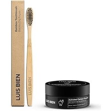 SHC4200 Luis Bien Aktif Karbon Temizleme Tozu 50 gr Bambu Fırçası Set
