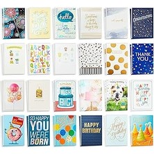 SHC4200 Hallmark Tüm Etkinlik Kartları Çeşitliliği—48 Zarflı Kart (Doğum Günü, Teşekkür, Tebrikler, Sempati