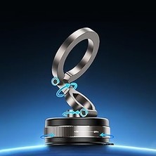 SHC4200 360° Vakumlu Manyetik Telefon Tutucu, Vantuz Telefon Tutacağı, Katlanabilir Güçlü Manyetik Cep Tele