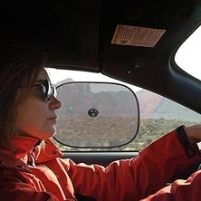 SHC4200 Oto Yan Cam Perdesi, Araba Ön Cam Perdesi, Otomobil Yan Cam Güneşliği, Oto Güneşlik Perde 2 Adet