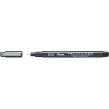 SHC4200 Pentel Pointliner S20P-05A, Fineliner, Siyah, Suya Dayanıklı Solmaz, 0,05 mm