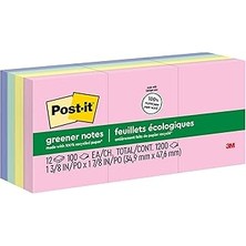 SHC4200 Post-It Daha Yeşil Açılır Notlar, 3,8x5,08 Cm, 12 Ped, Amerika'nın 1 Numaralı Favori Yapışkan