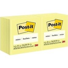 SHC4200 Post-It Notlar Kanarya Sarısı 3 x 3 Inç (76 x 76 Mm) 654 | Sarı Renk | Yapışkan Notlar | Not Alma I
