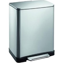 SHC4200 Primanova Paslanmaz Çelik Softclose Pedallı Banyo Mutfak Ofis Kovası Inox 12 Lt D-15321