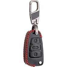 SHC4200 Alisveristime Deri Anahtar Kılıfı (Audi Q3, Q5, A3, A5, A6 C5, A4 B6 B7 B8, Tt 80 ile Uyumlu)