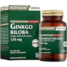 SHC4200 Nutraxin Herbal Ginkgo Biloba+ 120 60 Tablet Edici Gıda