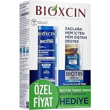 SHC4200 Bioxcin Biotin Saç Bakım Seti – Dökülme Karşıtı Şampuan 300 ml + Biotin 5000 Mcg 60 Tablet – Saç Sa