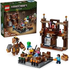 SHC4200 Minecraft Orman Malikanesi Dövüş Ringi 21272-10 Yaş Üzeri Kız Erkek Çocuklar Için Tavuk Jok