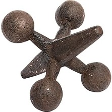 SHC4200 Creative Co-Op Dekoratif Cast Iron Jack, Rust