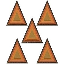 SHC4200 Sizzix Thinlits 664748 Zımba Kalıbı 25'li Paket 664748 Istiflenmiş Tim Holtz, Istiflenmiş Faya