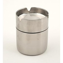 SHC4200 Bto Paslanmaz Çelik Kokusuz Küllük Kül Tablası Rüzgar Geçirmez 9 cm Boy (Küçük)