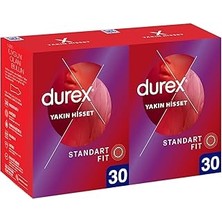 SHC4200 Durex Yakın Hisset Standart Prezervatif 60'lı (30 x 2 Adet)