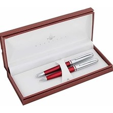 SHC4200 Steelpen Saturn Serisi 2353 Bordo Dolma Kalem+Tükenmez Kalem