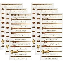 SHC4200 Paper House Productions Harry Potter Wands Folyo Çıkartmalar Çoklu Paket (6'lı Paket)