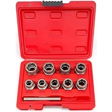SHC4200 Aee® Hasarlı Civata Somun Sökme Seti 10 Parça | 1/2” Lokma Uyumlu | Paslanmış, Sıkışmış, Yalama