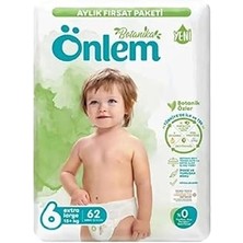 SHC4200 Önlem Botanika 6 Numara Extra Large Bebek Bezi Fırsat Paketi 62 Adet
