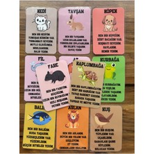 Feyza Design Yıpranmaz ve Yırtılmaz Ingilizce-Türkçe Eğitim Kartları