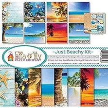SHC4200 Ella &amp; Viv By Reminisce Scrapbook Ella And Viv Just Beachy Kit