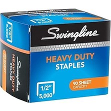 SHC4200 Swingline Zımba, Ağır Iş, 1/2" Uzunluk, 90 Yaprak Kapasitesi, 100/ŞERIT, 5000/KUTU, 1 Paket (7
