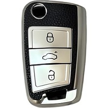SHC4200 Autohan Keys Volkswagen Golf 7, Golf 7.5, Tiguan, Polo, T-Roc, T-Cross Için Lüks Anahtar Koruma Kıl