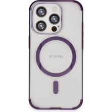 Epilons Mey Ithalat® Iphone 15 Pro Hilton Magsafe Kapak - Derin Mor