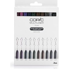 SHC4200 Color, 10 Adet Kalem, 10 Farklı Renkte, Çizgi Kalınlığı 0,3 Mm, Su Alkole Dayanıklı Pigment Müre