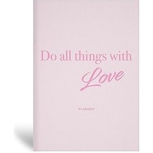 SHC4200 Le Color 15X21 Keten Süresiz Planlayıcı Ajanda Defter Pembe