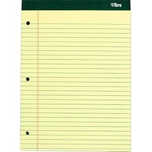 SHC4200 Tops 63376 Yasal Yazı Bloğu, 21,6 x 29,8 Cm, Kanarya Sarısı, Blok Başına 100 Yaprak, Her Pakette 6