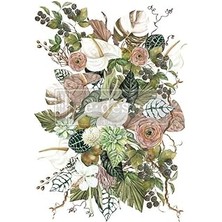 SHC4200 Redesign With Dekor Transferleri, Anthurium, 61X89 cm