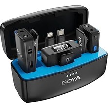 SHC4200 Boya Boyamic All-In-One Kablosuz Ikili Kayıt Yaka Mikrofonu Iphone/android/kamera Uyumlu
