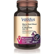 SHC4200 Validus Horny Goat Weed 1200 + L-Arginine 400 60 Capsules