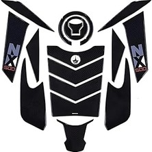 SHC4200 17 Parça Honda NX500 Black 2025 ile Uyumlu Kaydırmaz Tank Pad – 6d Karbon | Çizilmeye Karşı Kalkan,