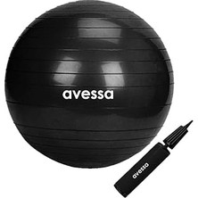 SHC4200 Avessa Pilates Topu 55 cm Siyah