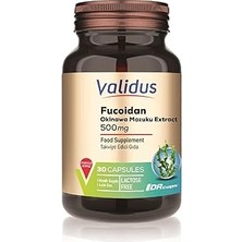 SHC4200 Validus Fucoidan 500 30 Capsules (Oki̇nawa Mozuku Extract) (Drcaps)