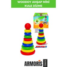 Feyza Design Mini Kule Dizme Zeka Geliştirici Eğitici Ahşap Oyuncak