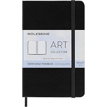 SHC4200 Moleskine Yaratıcı Not Defteri, Sulu Boya Not Defteri, Cep, A6, 200 G Sulu Boya Kağıdı, Sert Kapak,