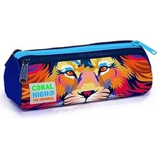 SHC4200 Coral High Kalem Çanta (Üç Bölmeli)