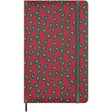 SHC4200 Moleskine Mantero'dan Ipek Not Defteri, Italyan Ipekli Sert Kapak, Çizgili Sayfalar Elastik