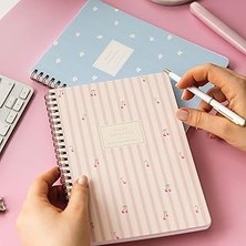 SHC4200 Paperora A5 Spiralli Karton Kapak Çizgili Okul Defteri 80 Yaprak 2'li Set - Ders Programlı - K
