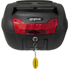 SHC4200 Wheelie XT60-B 40 Litre Motosiklet Arka Çanta Siyah Su Geçirmez Abs Top Case Bagaj Üniversal