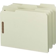 SHC4200 Smead% 100 Geri Dönüştürülmüş Pressspan Kilit Dosya Klasör, 1/3-Cut Tab, 2,5 cm Expansion, Letter-F