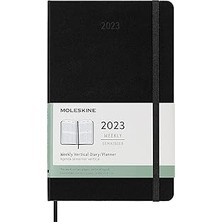 SHC4200 Moleskine Haftalık Planlayıcı 2023, 12 Aylık Haftalık Takvim Yatay Düzenli, Yatay Haftalık Planlayı