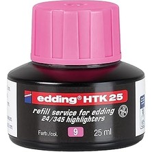 SHC4200 Edding HTK25 Fosforlu Kalem Yedek Mürekkep Pembe