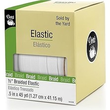 SHC4200 Dritz 1,27 cm Örgülü, Beyaz, 45 M Elastik, 1/2 Inç x 45 Yard