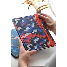 SHC4200 Le Color Kamuflaj Defter Kareli Turuncu 17X24 cm