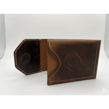 Yılmaz Balkanas Hakiki Deri El Yapımı Nakit ve Kartlık Mıknatıslı Erkek Cüzdan